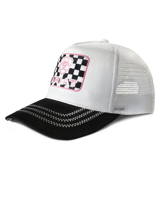 Ladies Ariat Checkered Hat