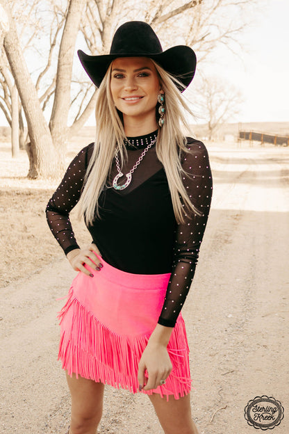 Stars At Night Mesh Top