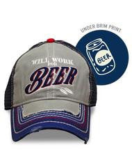 Will Work For Beer Hat