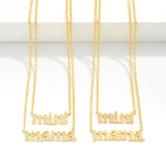 Mini and Mama Necklace Set