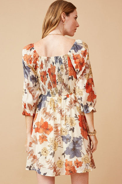 Rust Blossom Dress