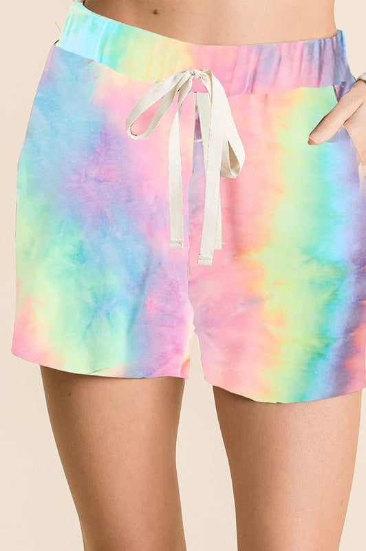 Let’s Go Back Tie Dye Shorts