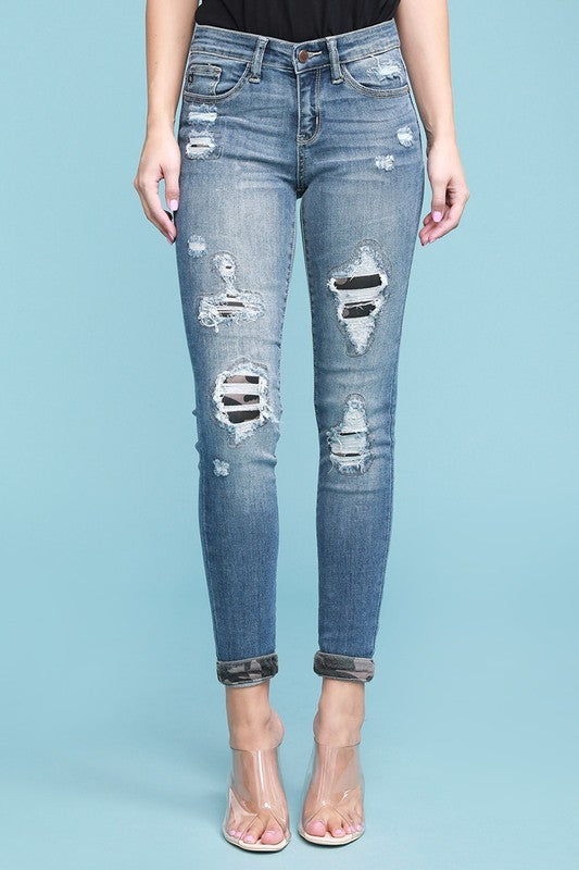Camo Patch Denim