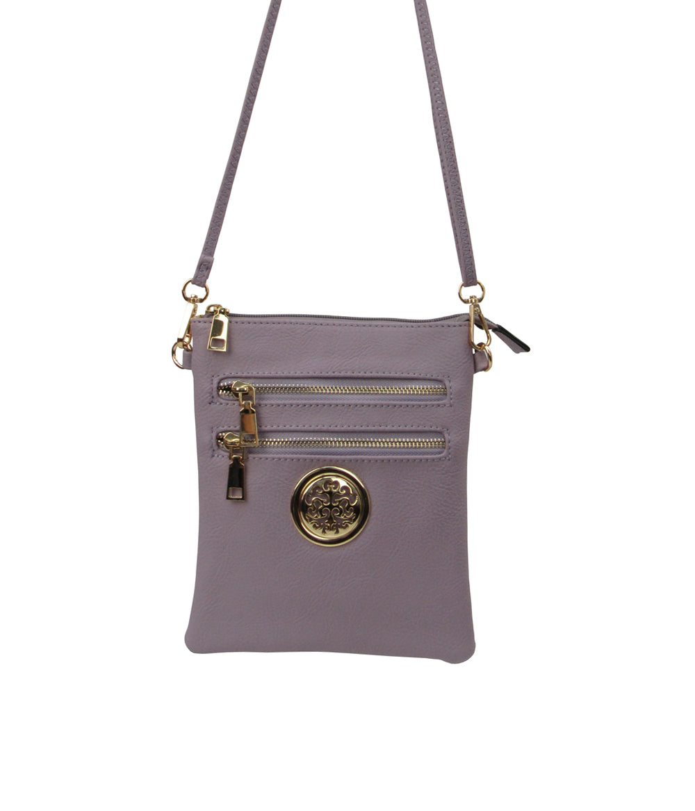 Two Zipper Crossbody