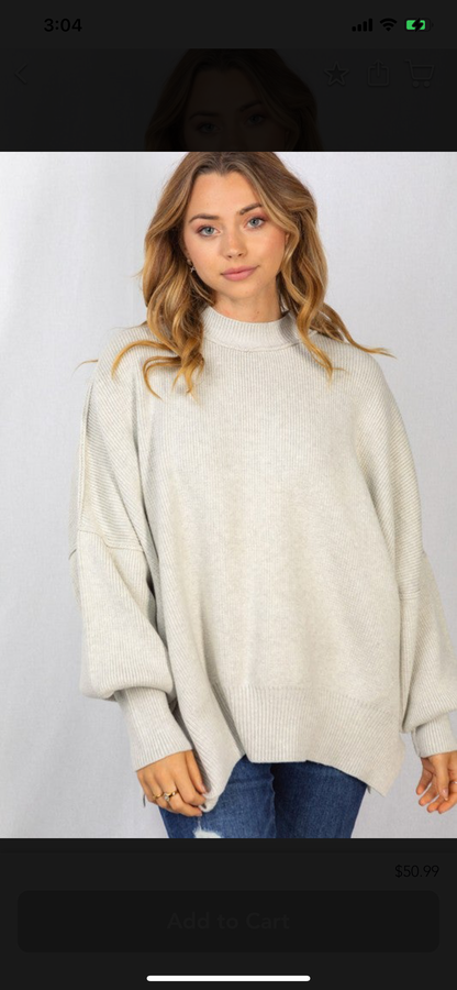 Stitch Oversized Sweater