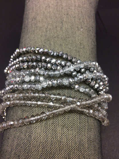 Crystal Multi Strand Bracelet