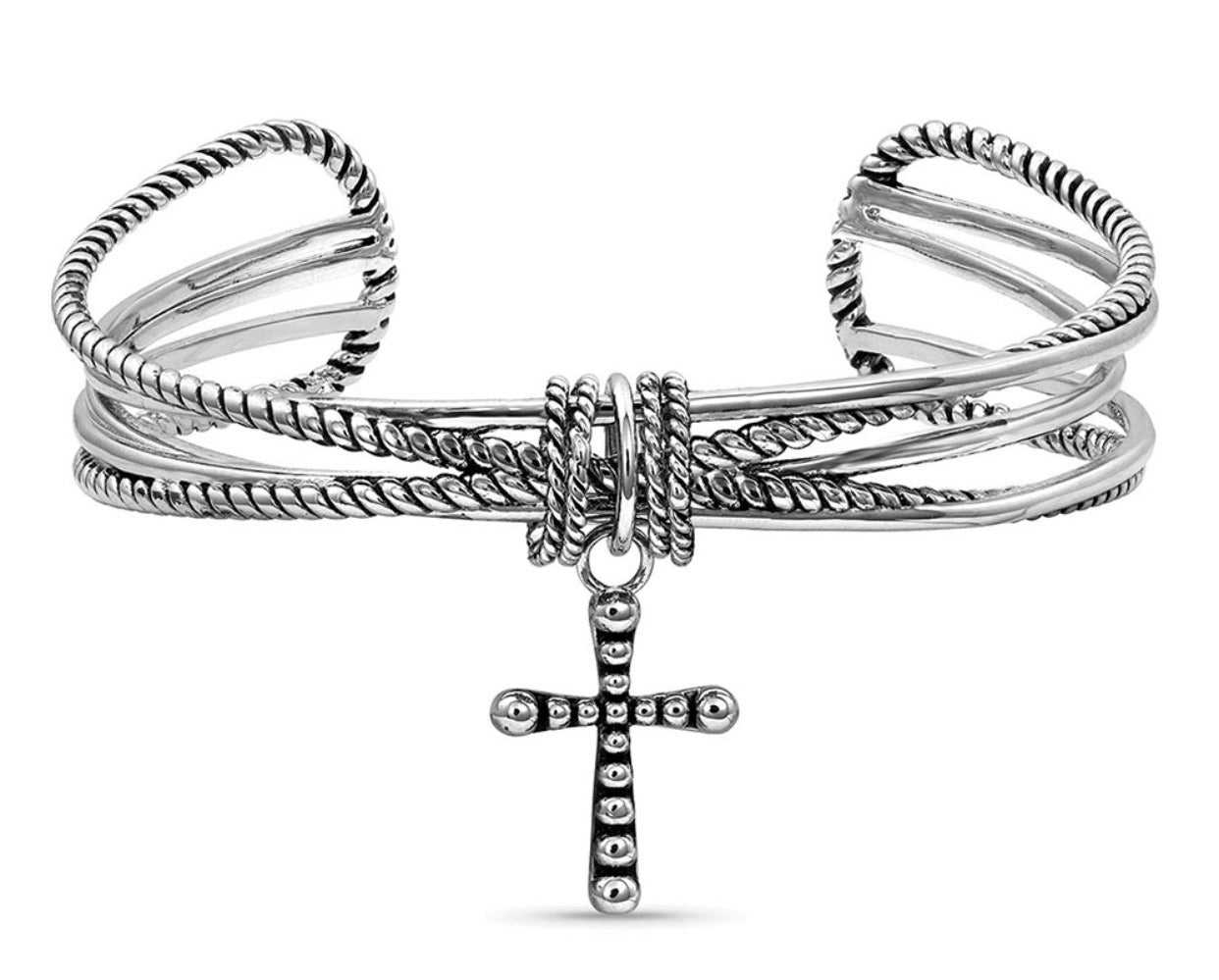 Faith On A Loop Cross Bracelet