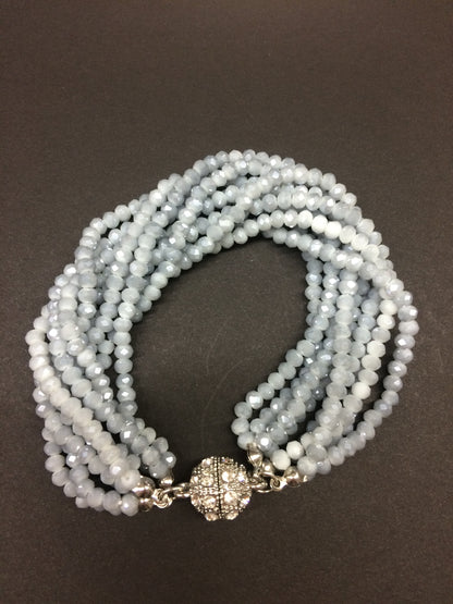 Crystal Multi Strand Bracelet