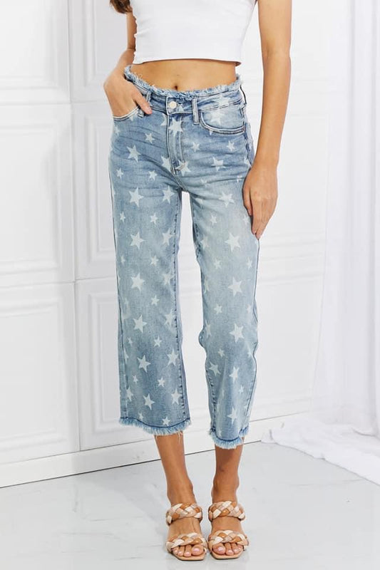 Star Spangled Crop Jeans