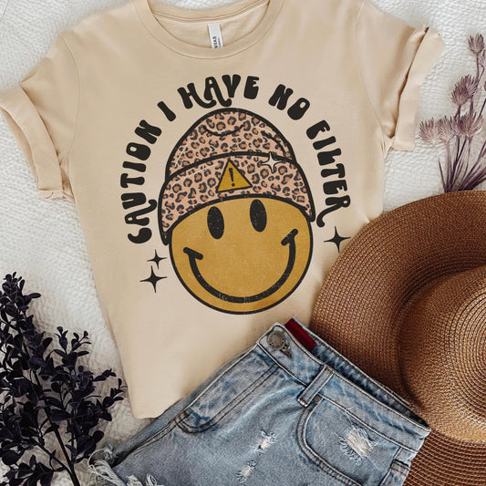 Caution No Filter Tee